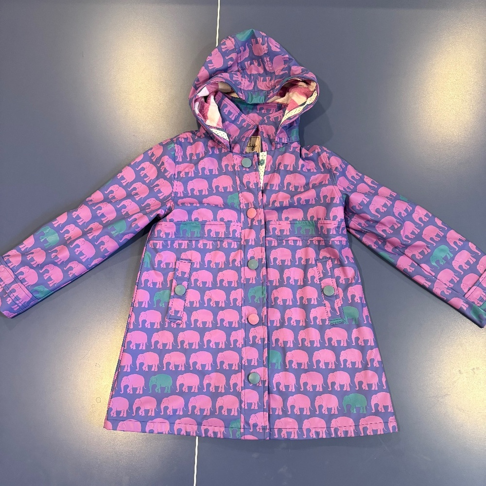Size 7 Hatley Elephant Rain Coat